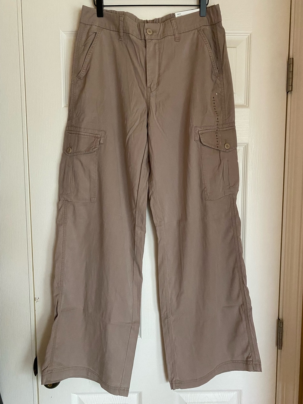 AE dreamy drape baggy wide leg stretch cargo pants NWT 8 long